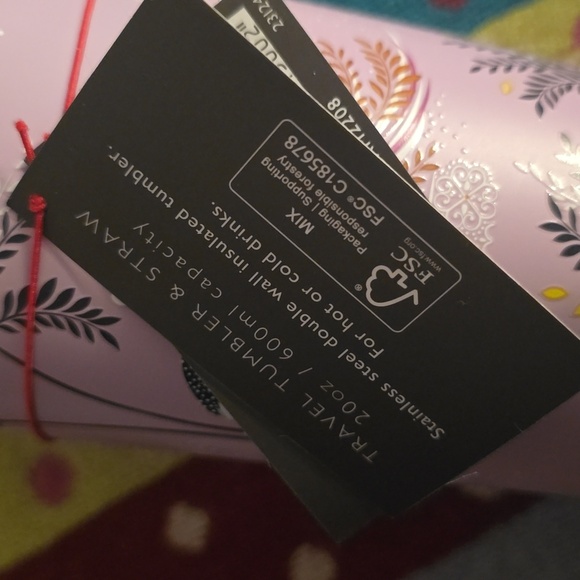 Sara Miller Lavender Travel Tumbler with Straw, 20 Oz., Retail Price $28.00US - Picture 8 of 16